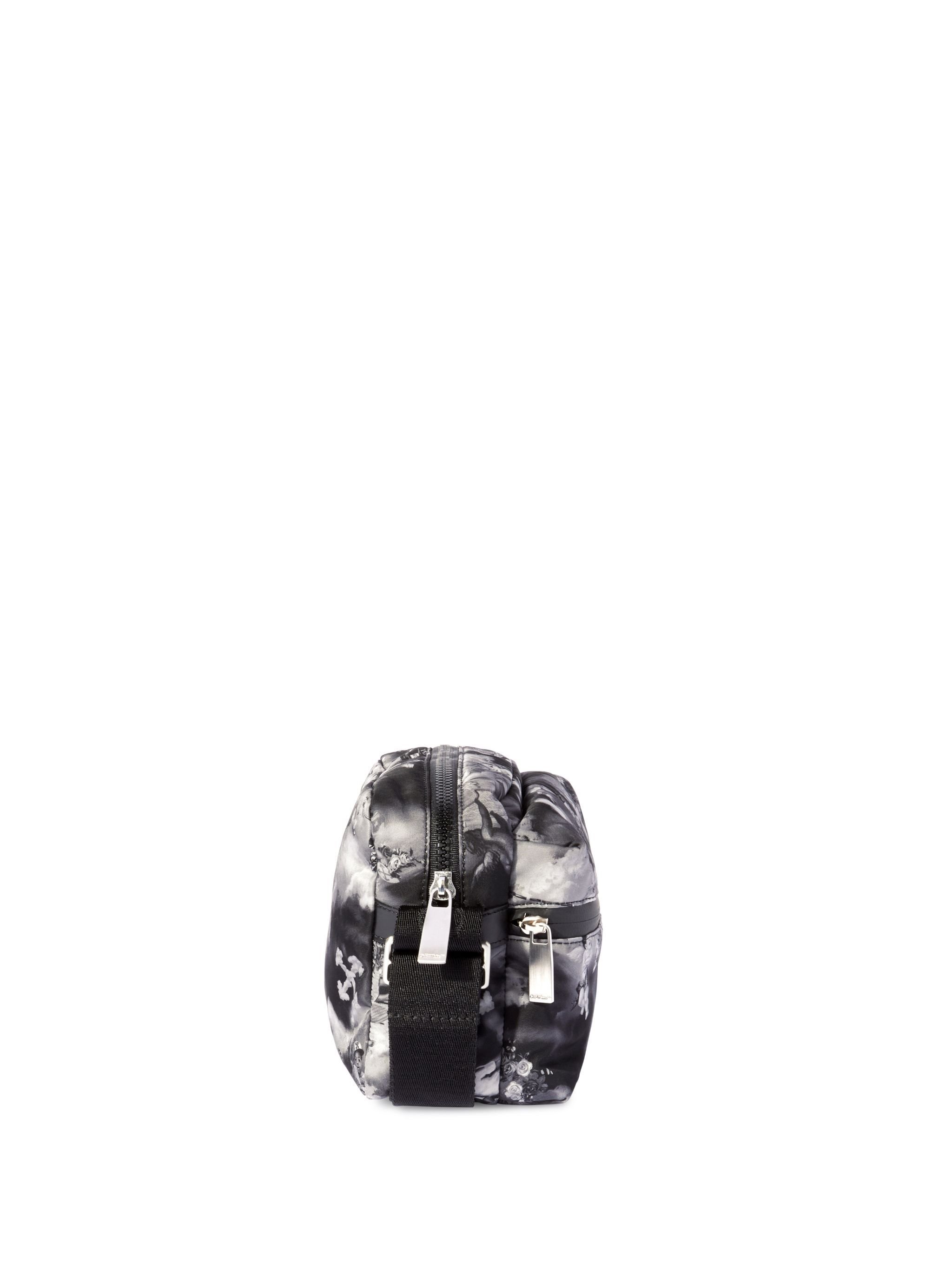 OFF WHITE Borsa A Tracolla Outdoor Nera Con Stampa Affresco NERO OMNQ081S25FAB001