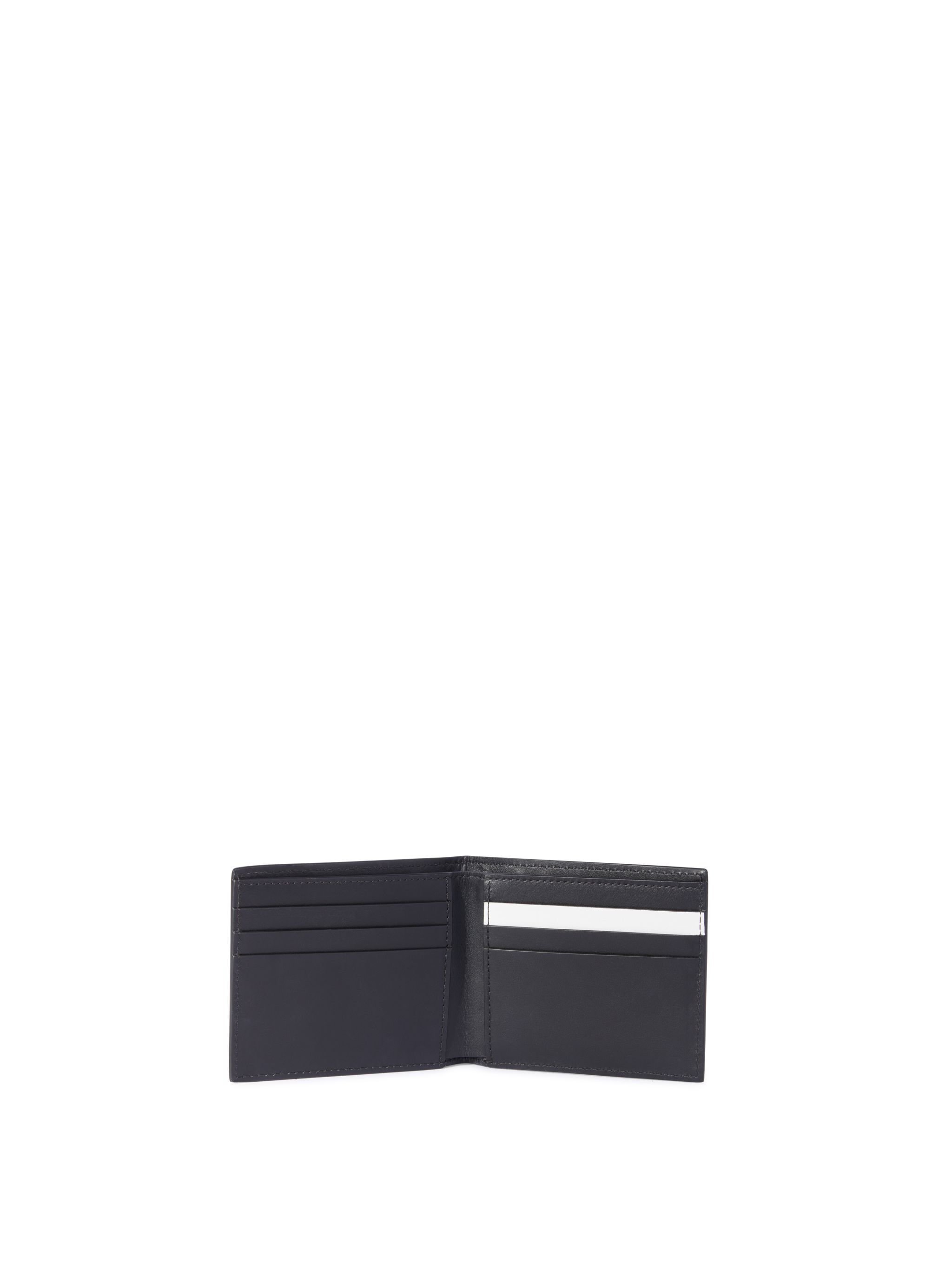 OFF WHITE Schwarzes ooo Sneaker Bifold Geldbeutel WEISS OMNC093C99LEA001