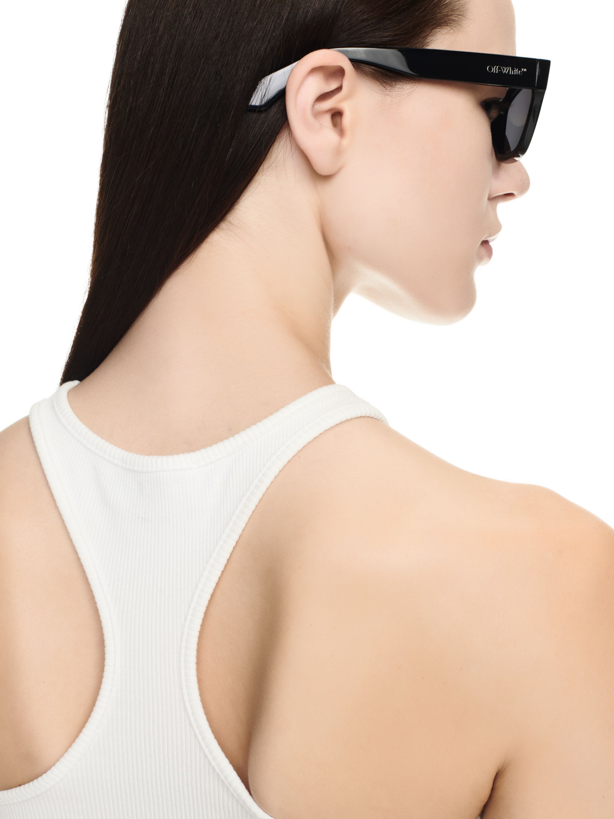 OFF WHITE Off Stamp Rib Rowing Top White-Black 2AD086C99JER002