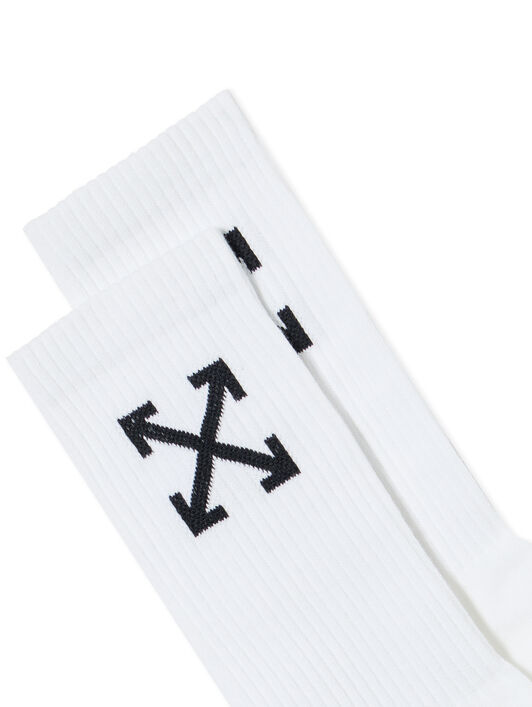 OFF WHITE ARROW MID CALF SOCKS  OMRA080C99KNI002