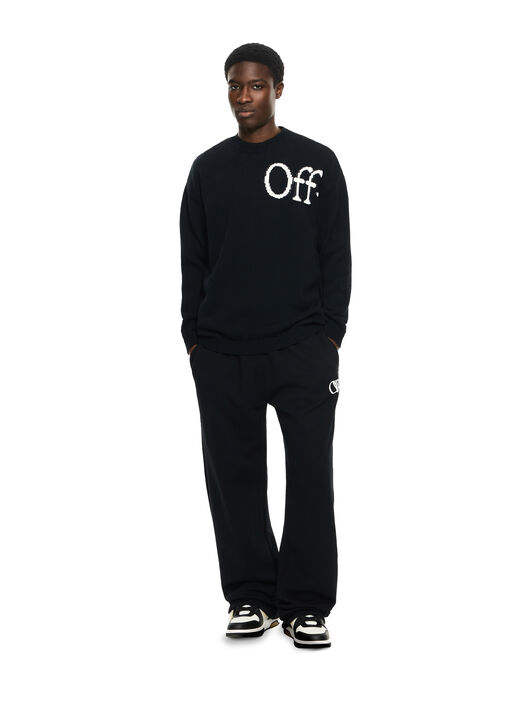 OFF WHITE Bookish Shared Crewneck Sweater BLACK 44MHE20QS26K001