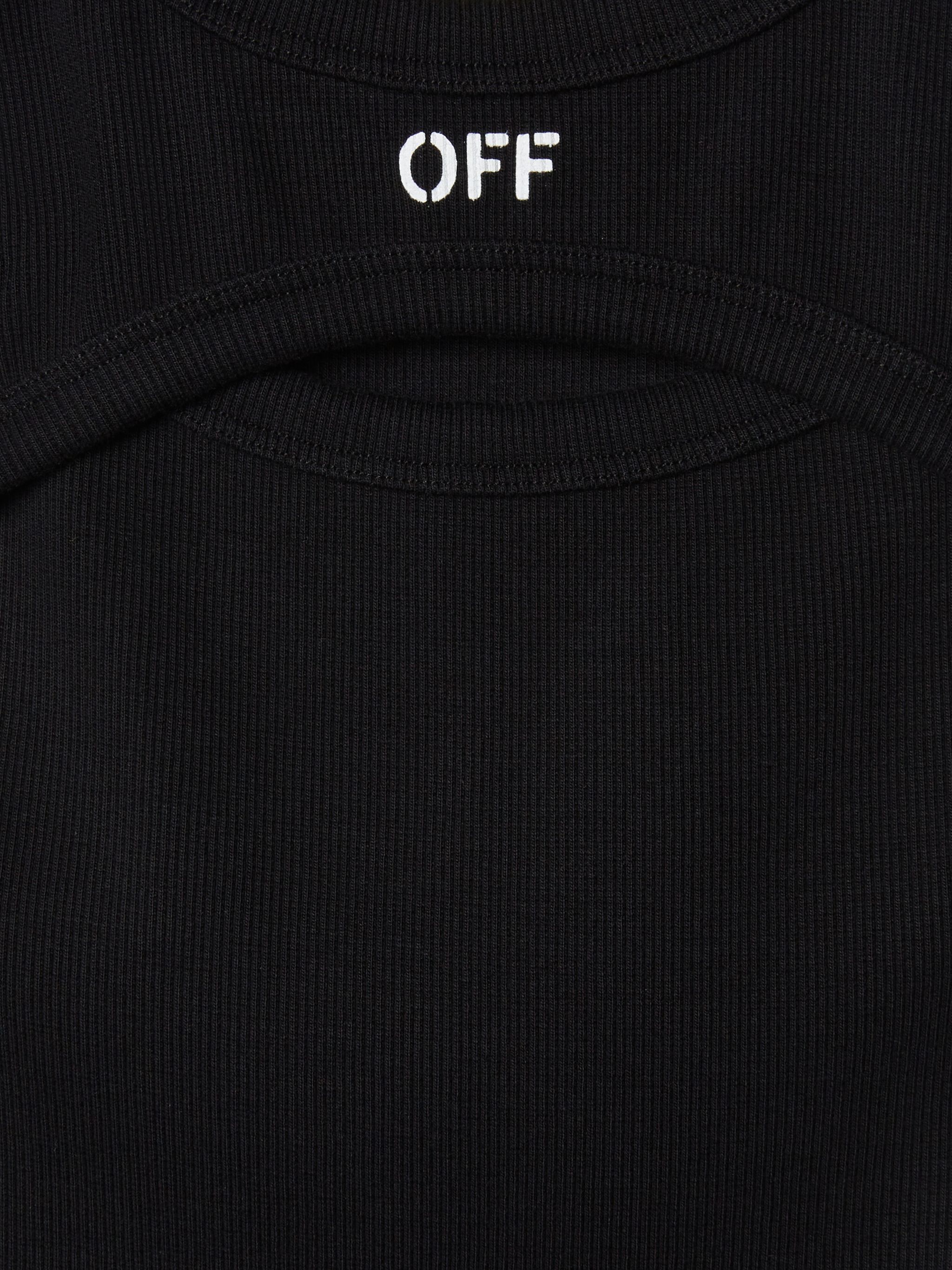 OFF WHITE Abito A Coste Con Logo Off NERO OGDB065S25JER001