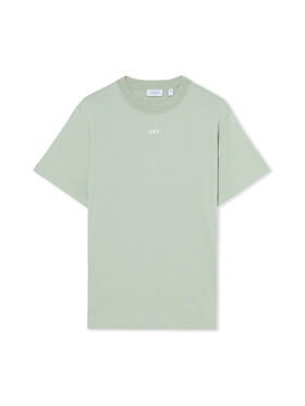 OFF WHITE Off Stamp Slim T-Shirt JADEITE 44OWOS26T002