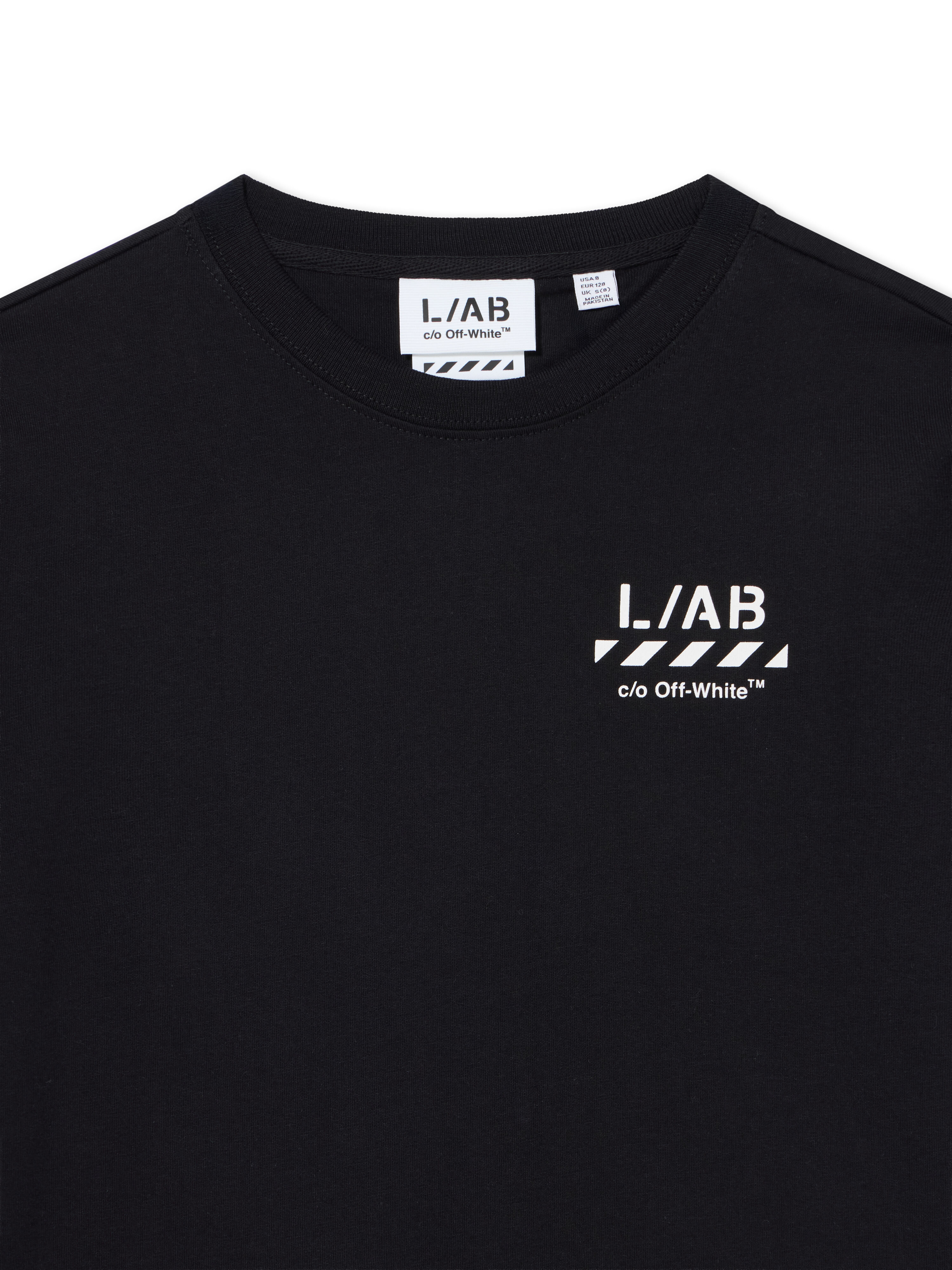 L/AB Diagonal T-Shirt LAB L/AB Diagonal T-Shirt Black 25OLFJB10F