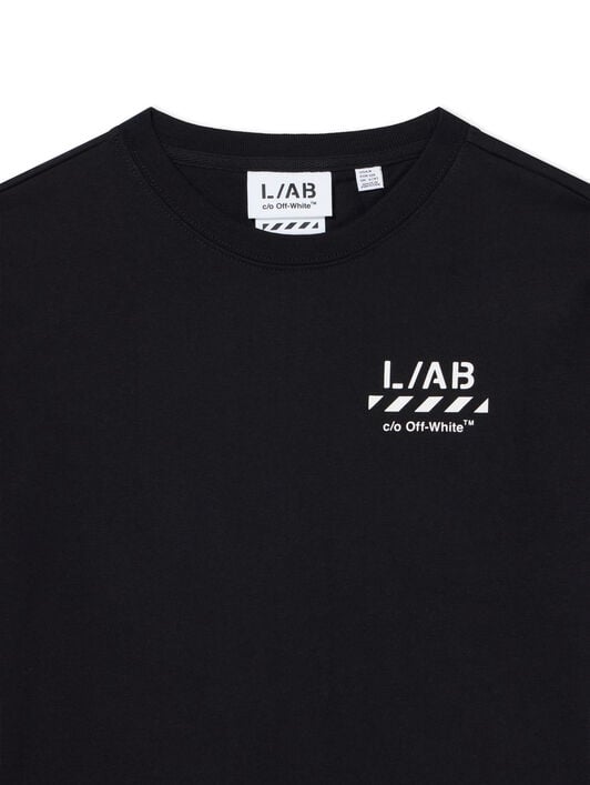 L/AB Diagonal T-Shirt LAB L/AB Diagonal T-Shirt Black 25OLFJB10F