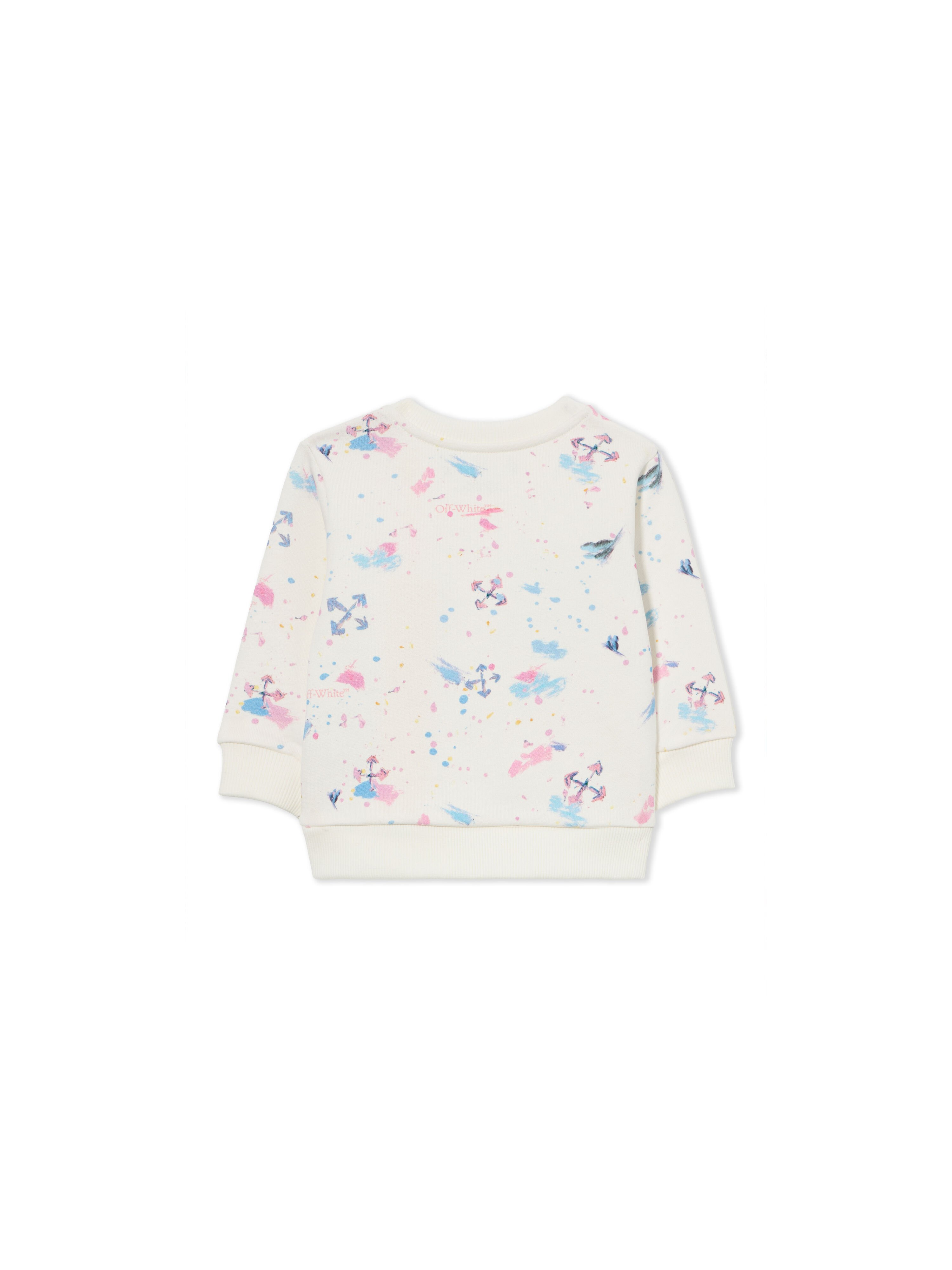 OFF WHITE Arrow Splat Aop Crewneck PINK AOP 44GXC001S26F002