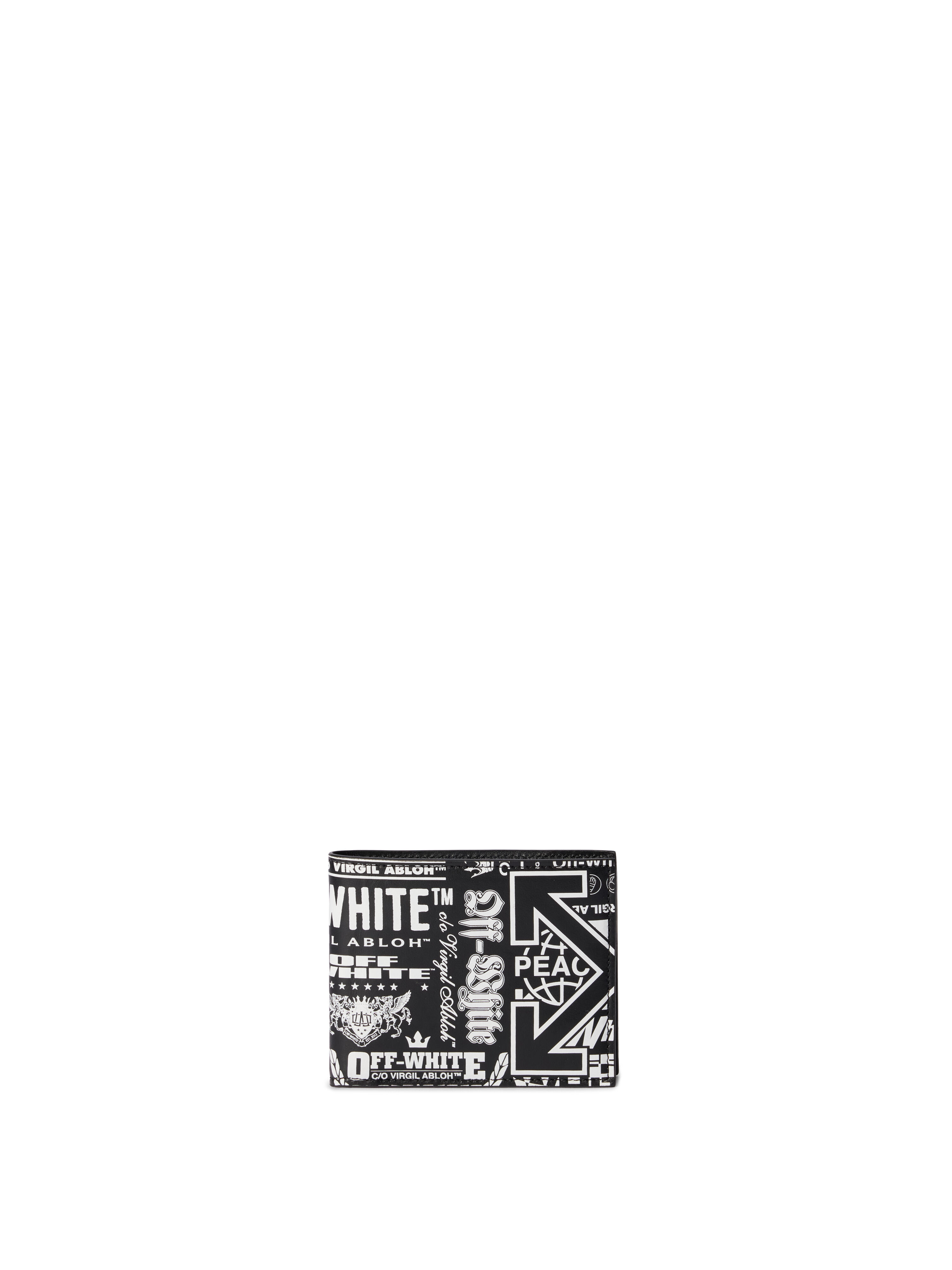 OFF WHITE Heritage Multilogo Bifold Wallet BLACK - WHITE OMNC094F25LEA003