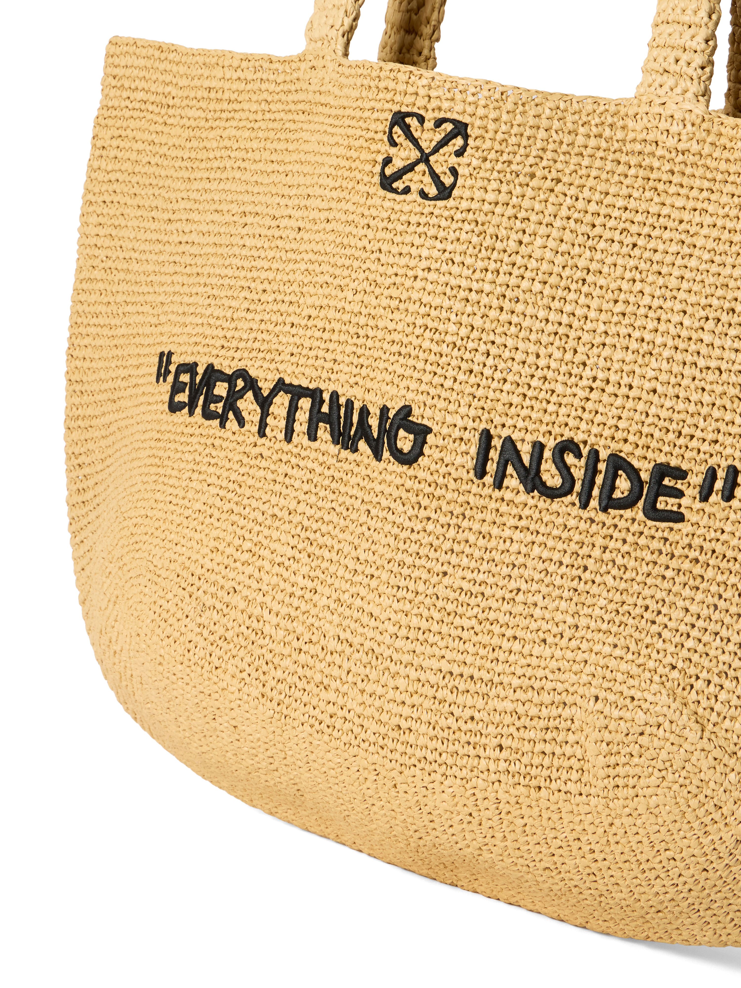 OFF WHITE Jitney Tote Quote SAND OWWNA15F26FB01