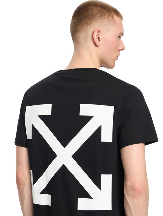 OFF WHITE Slim Fit Graphic S/S T-Shirt BLACK 44OWOS26T060