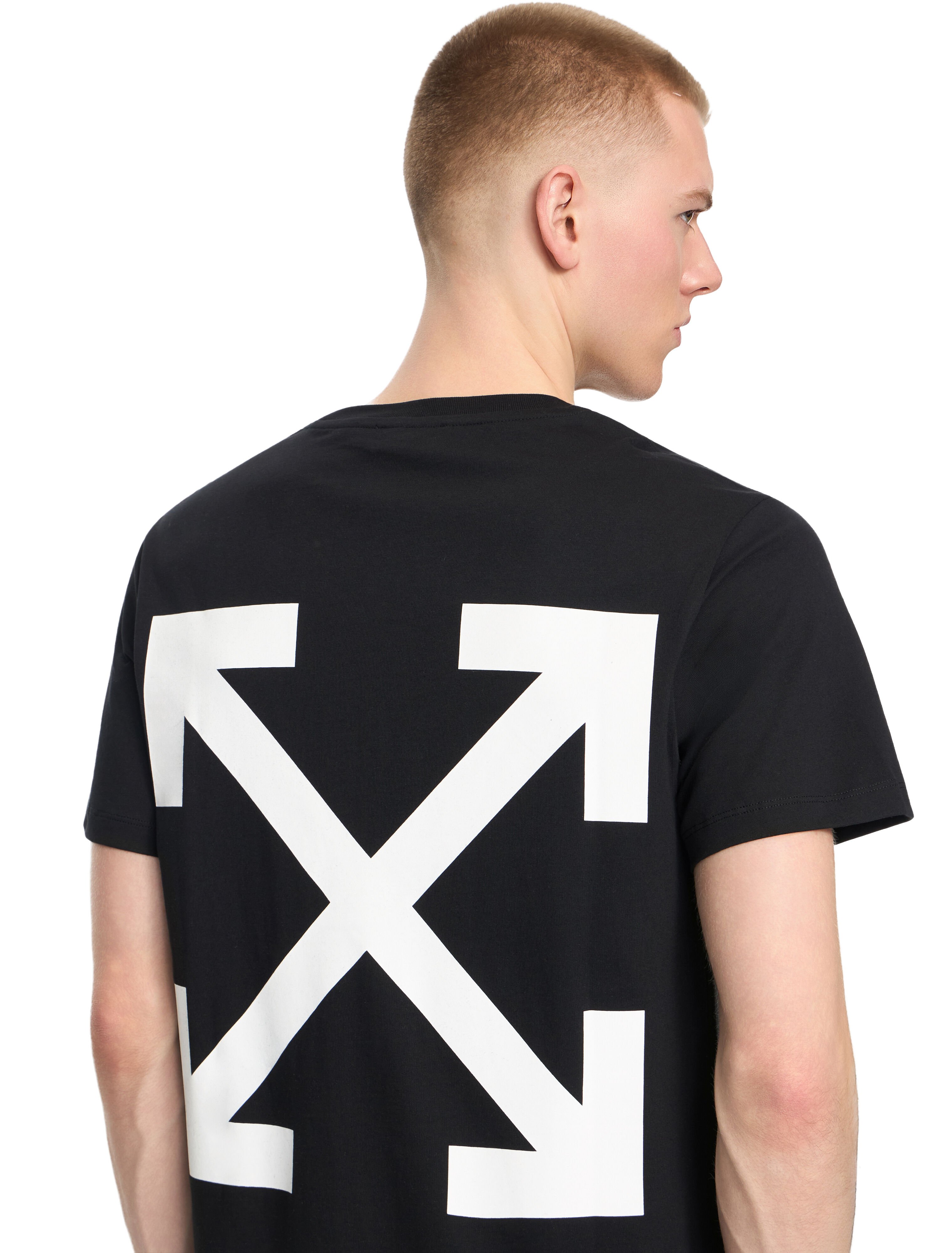 OFF WHITE Slim Fit Graphic S/S T-Shirt BLACK 44OWOS26T060