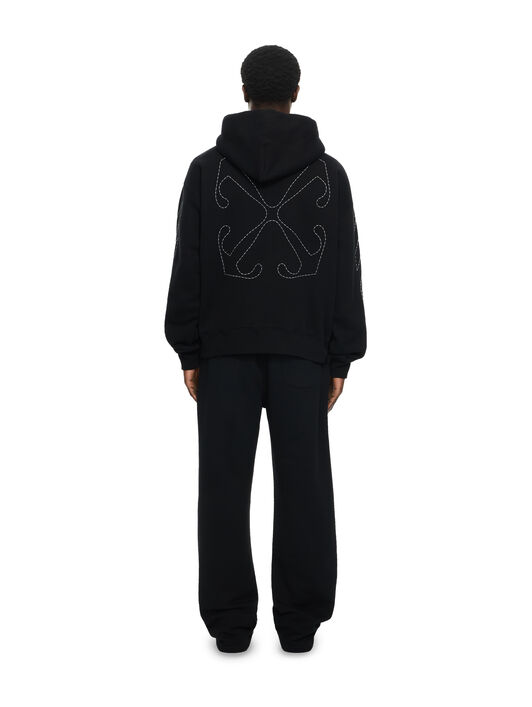 OFF WHITE STITCH ARR SKATE HOODIE  OMBB085C99FLE014