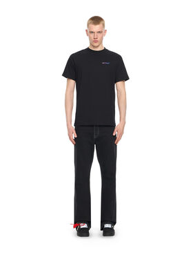 OFF WHITE Slim Fit Gradient S/S T-Shirt BLACK 44OWOS26T052