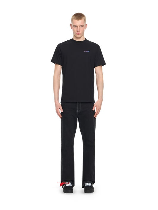 OFF WHITE Slim Fit Gradient S/S T-Shirt BLACK 44OWOS26T052