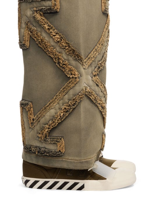 Vulcanized Undercut Sneakers OFF WHITE Vulcanized Undercut Sneakers ARMY GREEN - ARMY GREEN OMIA2A2F25FAB001