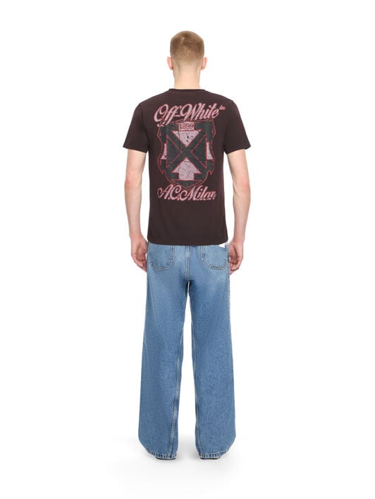 OFF WHITE Off-White™ c/o AC Milan Slim T-Shirt BLACK RED 44MAA027G25J00N