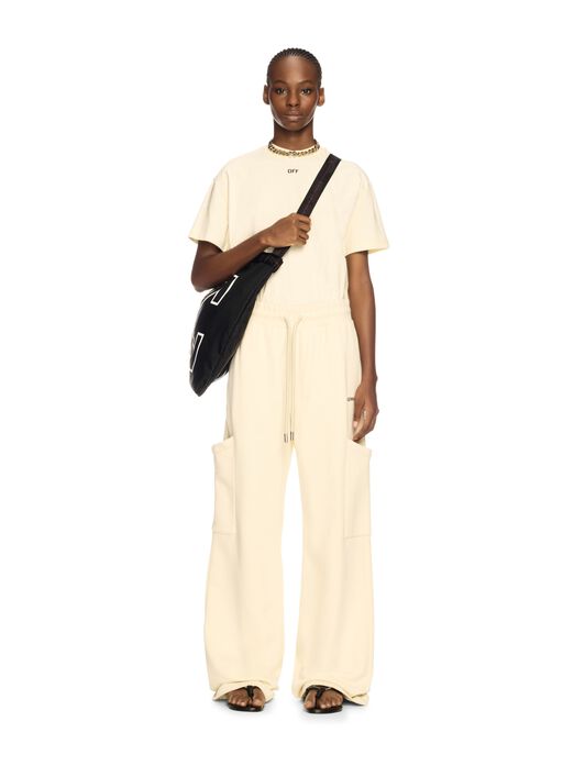 OFF WHITE White Cloud Arrow T-Shirt NEUTRALS OWAA089S25JER005