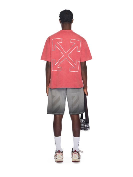 News Outl Arrow Skate Logo Tee OFF WHITE News Outl Arrow Skate Logo Tee VINTAGE CHILI PEPPER - WHITE OMAA120F25JER009