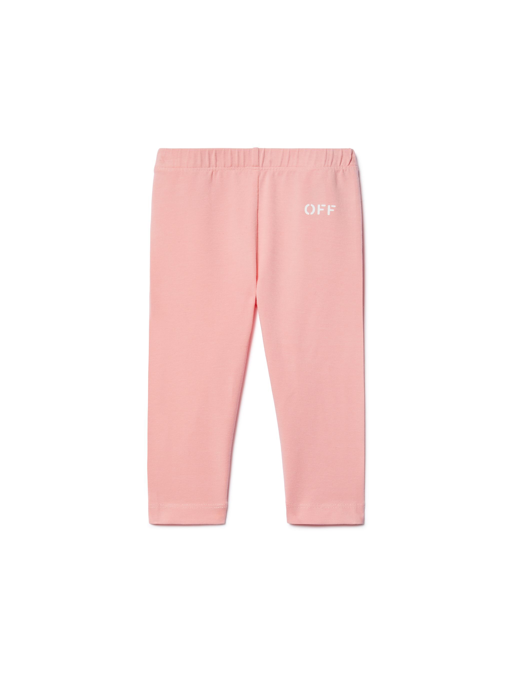 OFF WHITE Stamp Leggings PINK OGX3001S25JER001