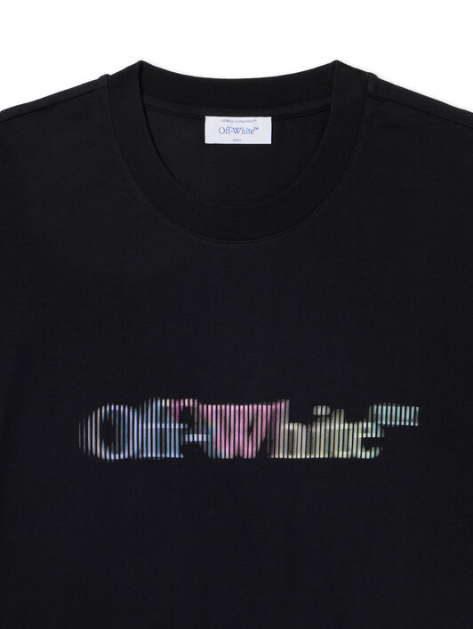 OFF WHITE Col S.Matthew Over  T-Shirt BLACK - MULTICOLOR OMAA161S25JER004