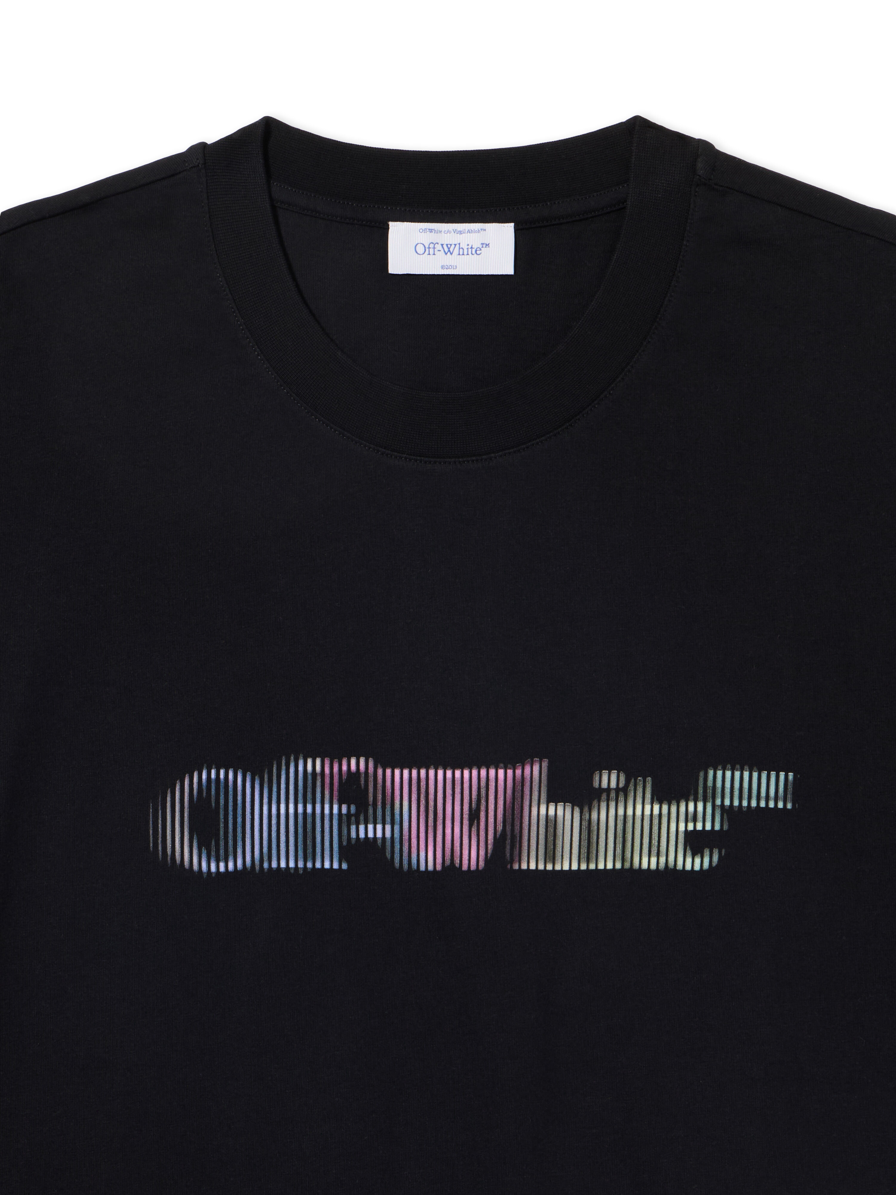 OFF WHITE Col S.Matthew Over  T-Shirt BLACK - MULTICOLOR OMAA161S25JER004