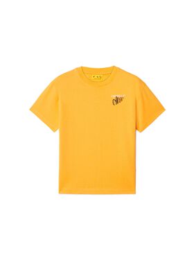 OFF WHITE T-Shirt Con Motivo Sketch Arrow GIALLO OBAA002S25JER00A