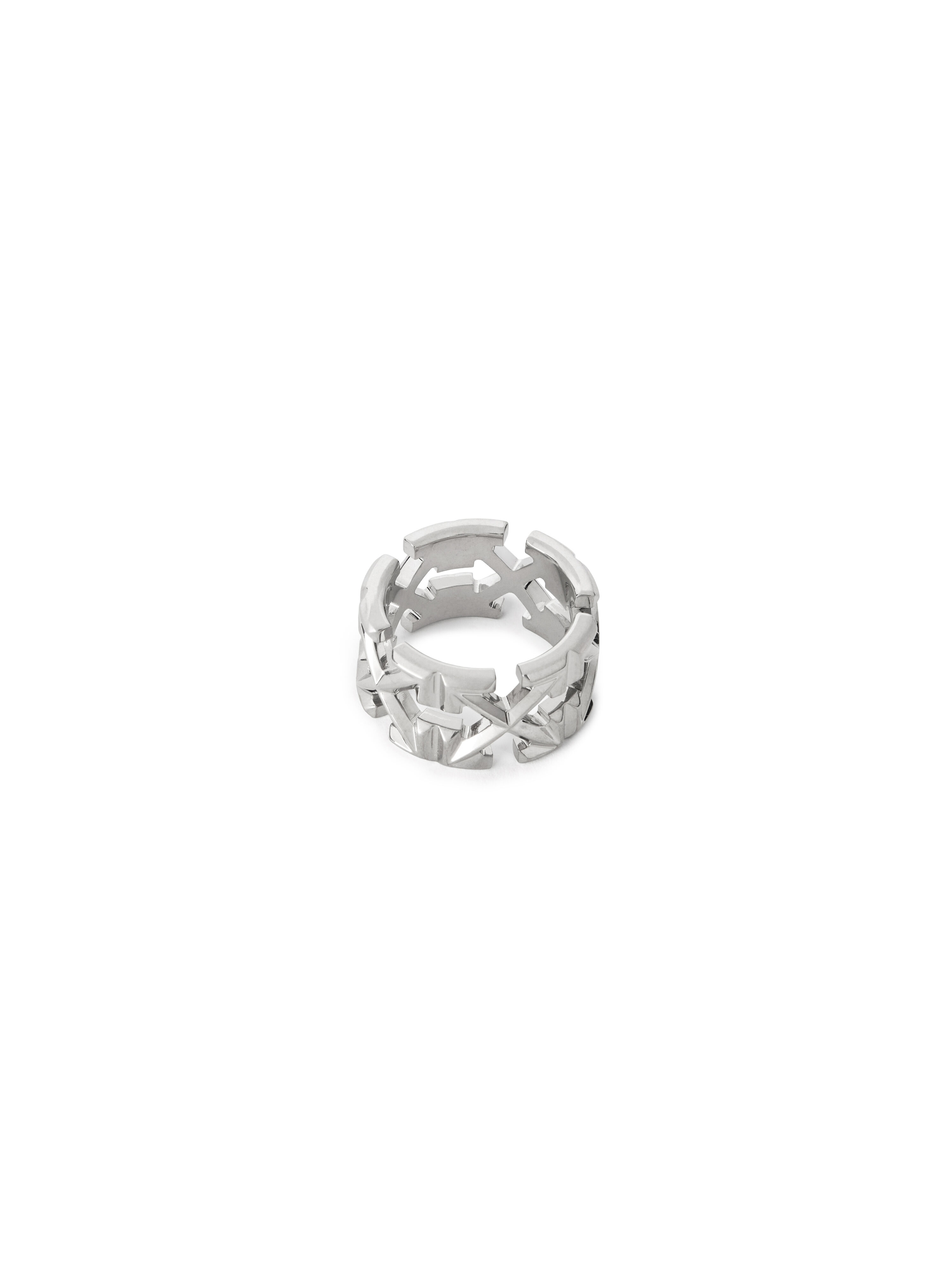 OFF-WHITE オフホワイト Grey Arrow Textured Ring グレーアローテクスチャリング シルバー アクセサリー OFF-WHITE オフホワイト Grey Arrow Textured Ring