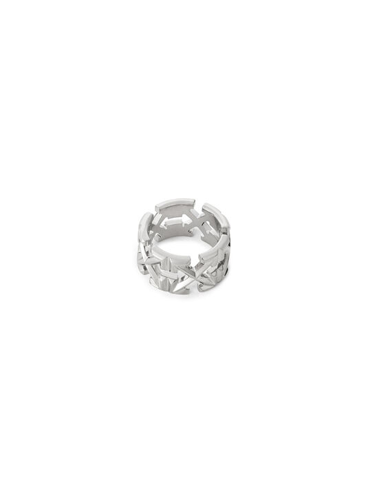 OFF WHITE Arrow Ring SILVER - SILVER OMOC07YC99MET002