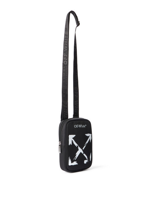 OFF WHITE Arrow Paint  Crossbody WHITE OBNQ002S26FAB001