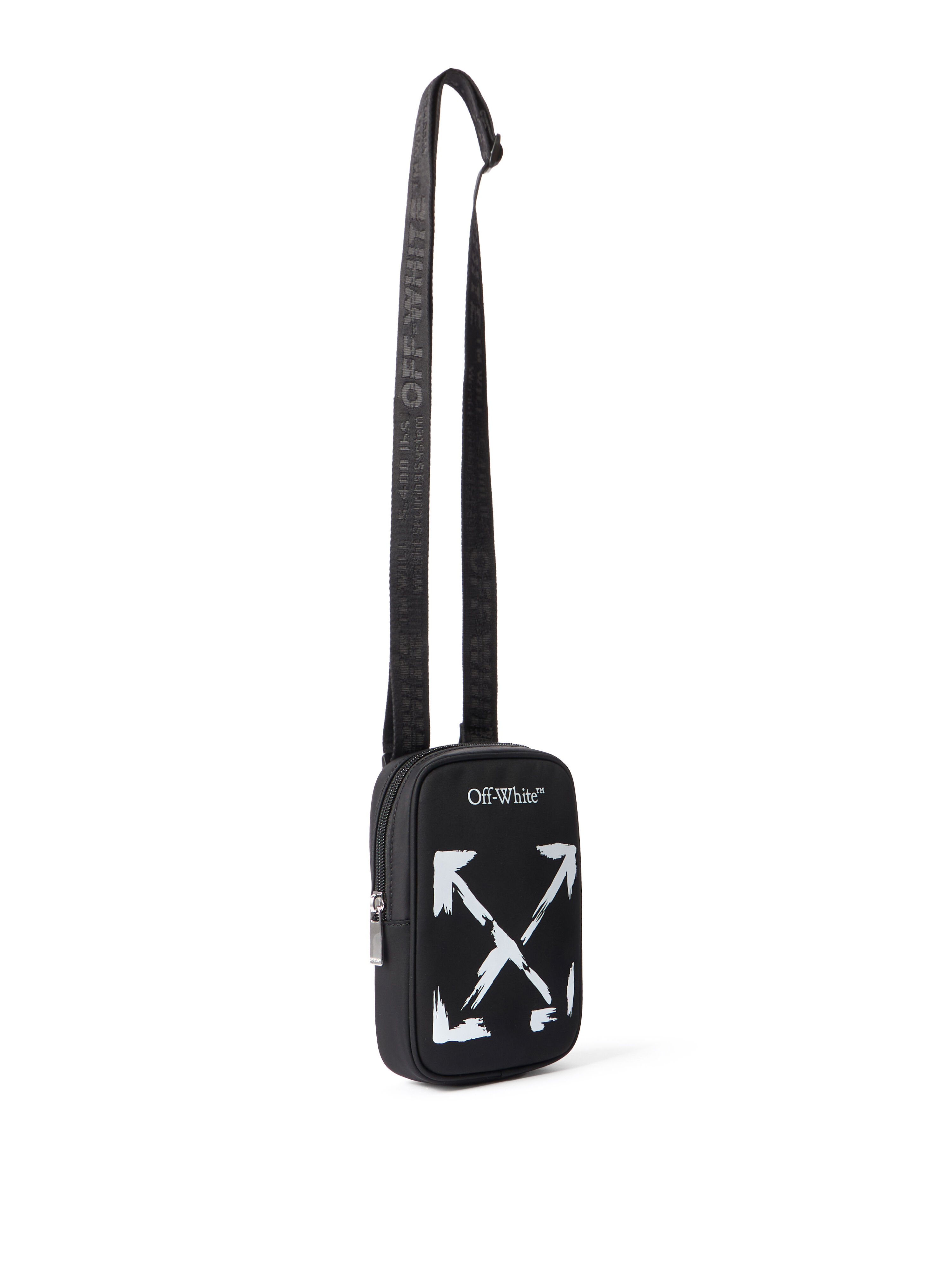 OFF WHITE Arrow Paint  Crossbody WHITE OBNQ002S26FAB001