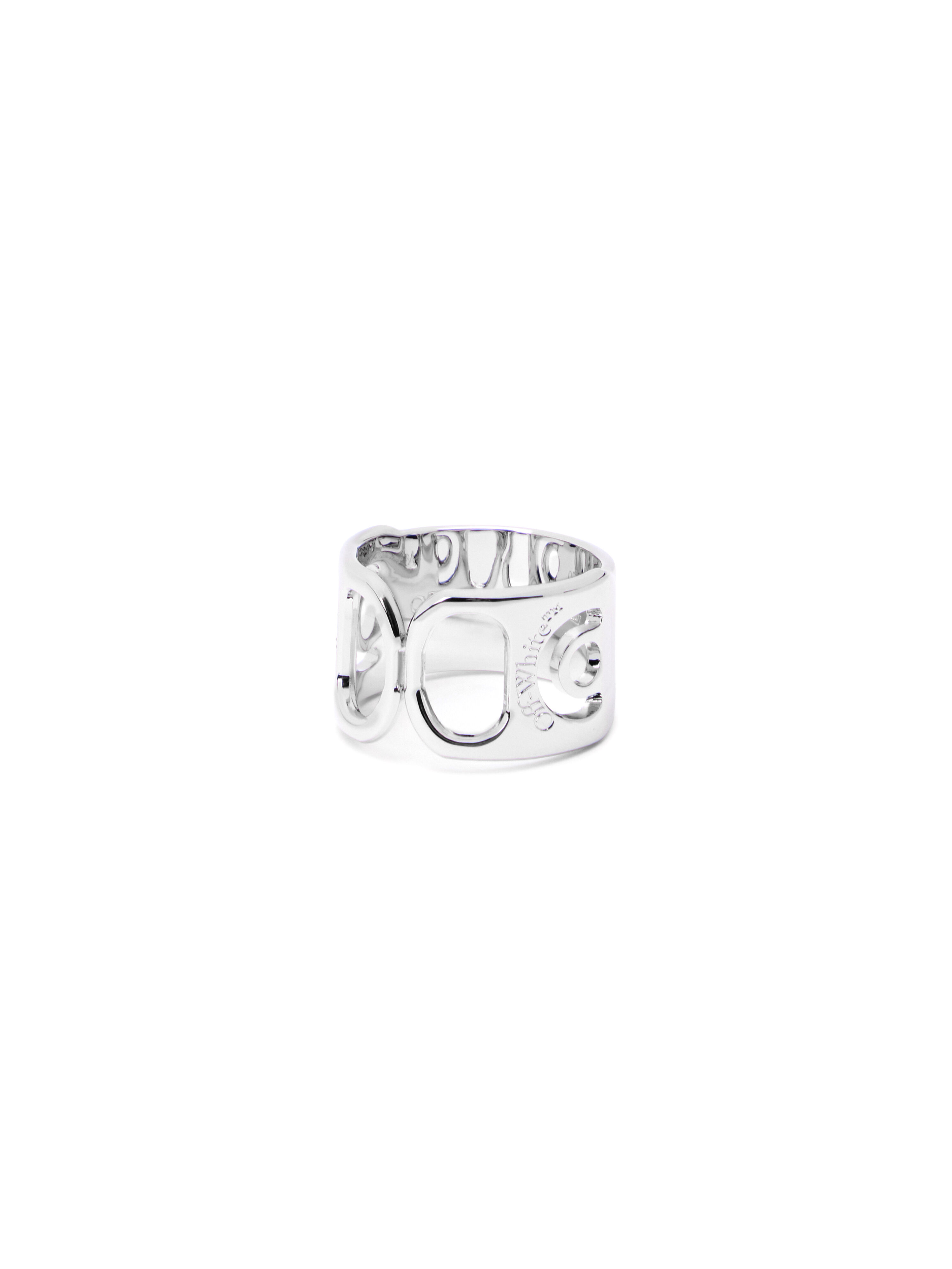 OFF WHITE Can Tab Ring SILVER - SILVER OMOC07OF25MET001
