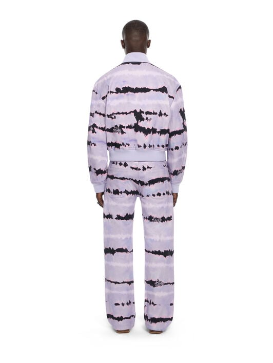 OFF WHITE All-over Tie-dye Cropped Bomber COSMIC SKY 44MEH05ZZ26F002