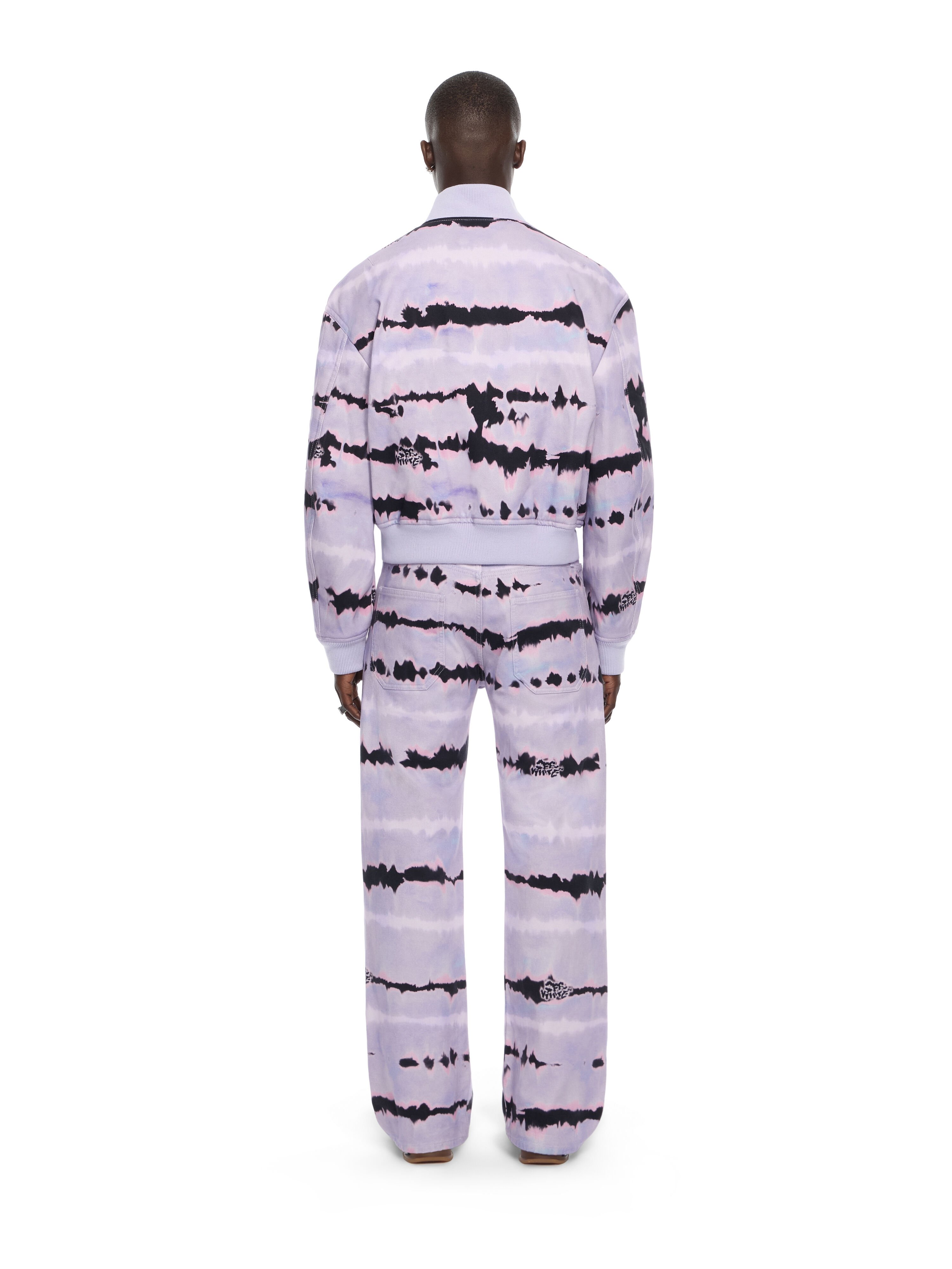OFF WHITE All-over Tie-dye Cropped Bomber COSMIC SKY 44MEH05ZZ26F002