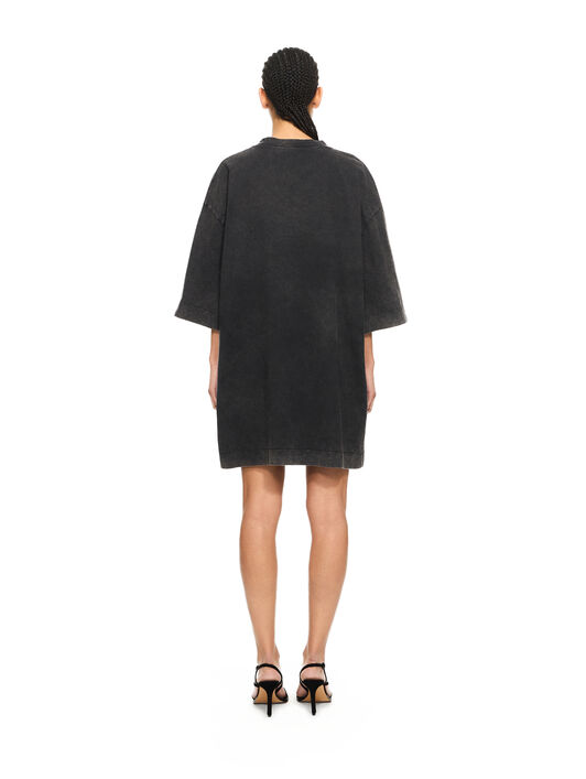 OFF WHITE Over T-shirt Dress Marble Black-White 2DH00AS26JER001