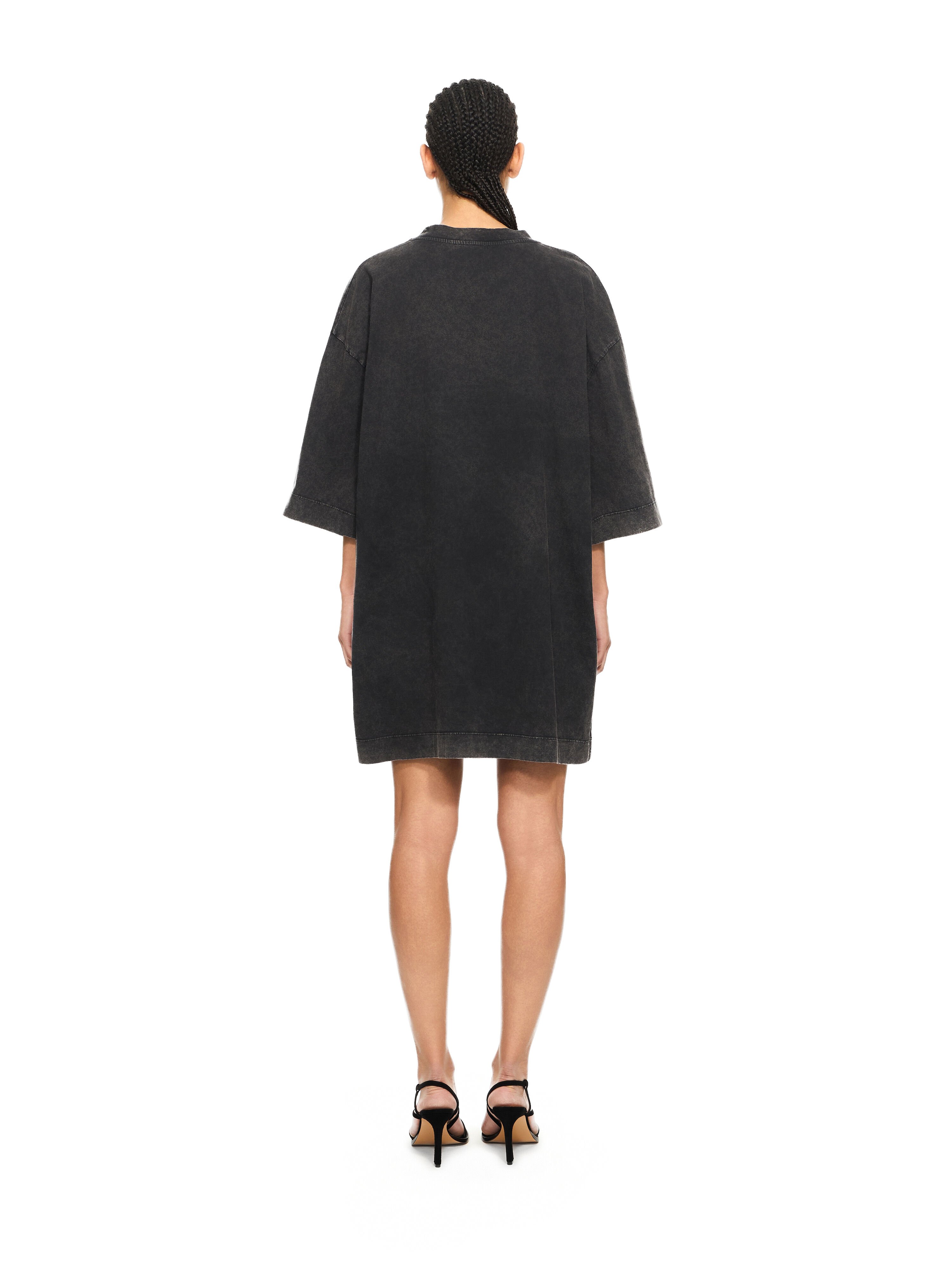 OFF WHITE Over T-shirt Dress Marble Black-White 2DH00AS26JER001