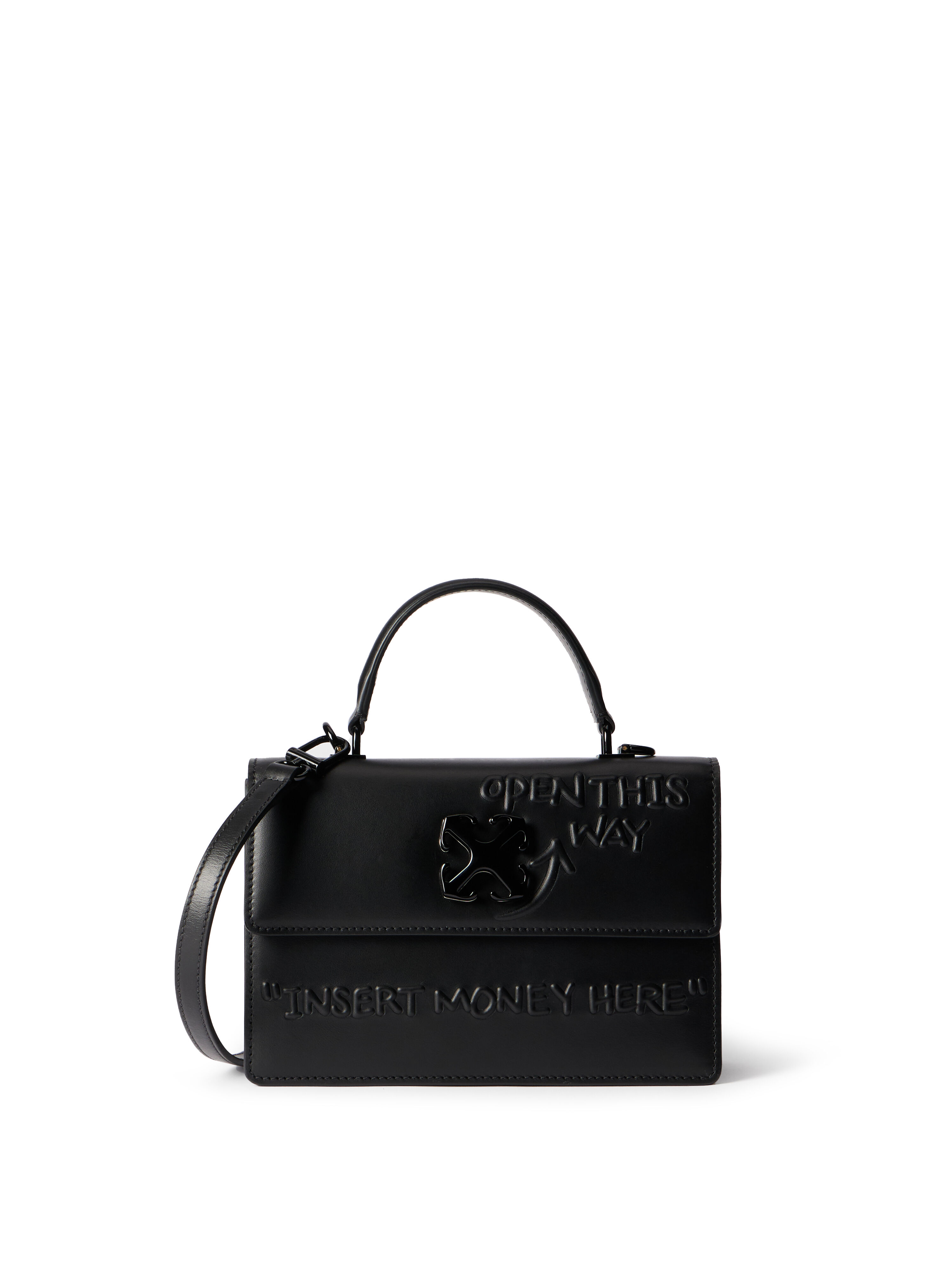 Off-White Twist Jitney 1.4 ブラック Off-White Jitney 1.4 transparent-design Tote Bag | Black | FARFETCH