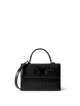 OFF WHITE Jitney 1.4 Top Handle Quote3D BLACK - BLACK OWNP062C99LEA003