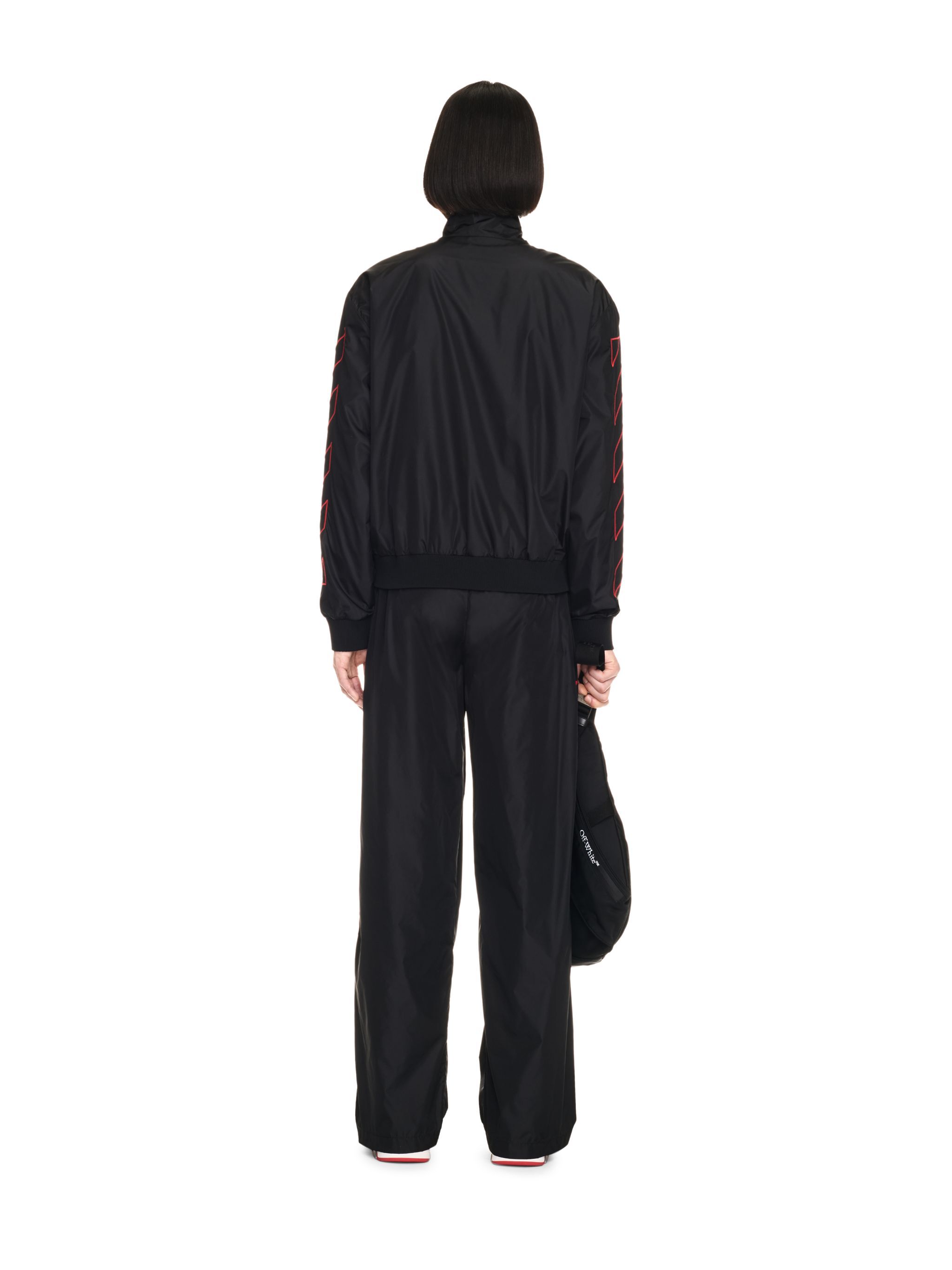 OUTL DIAG NYL TRACKPANT OFF WHITE OUTL DIAG NYL TRACKPANT BLACK OMCJ019F24FAB001