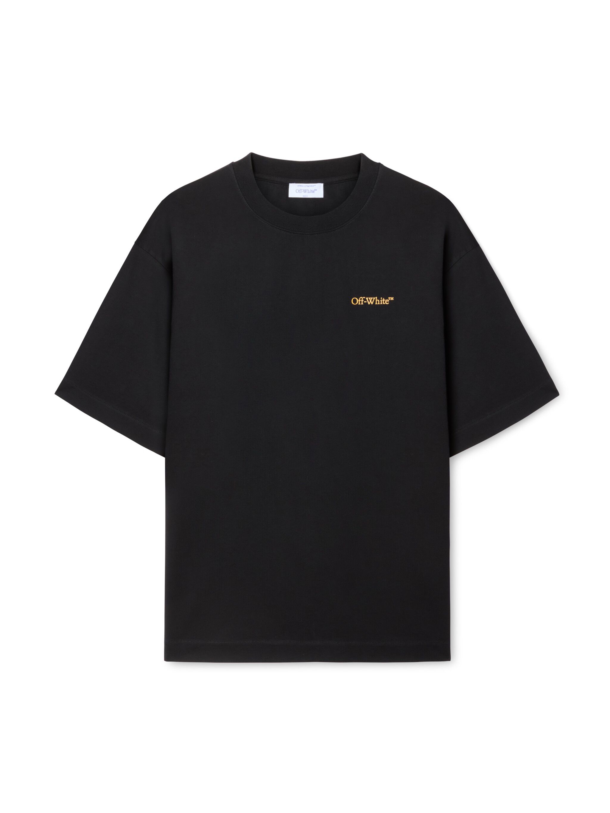 OFF WHITE Schwarzes T-Shirt Mit Pfeil-Motiv BLACK OMAA120S25JER00D