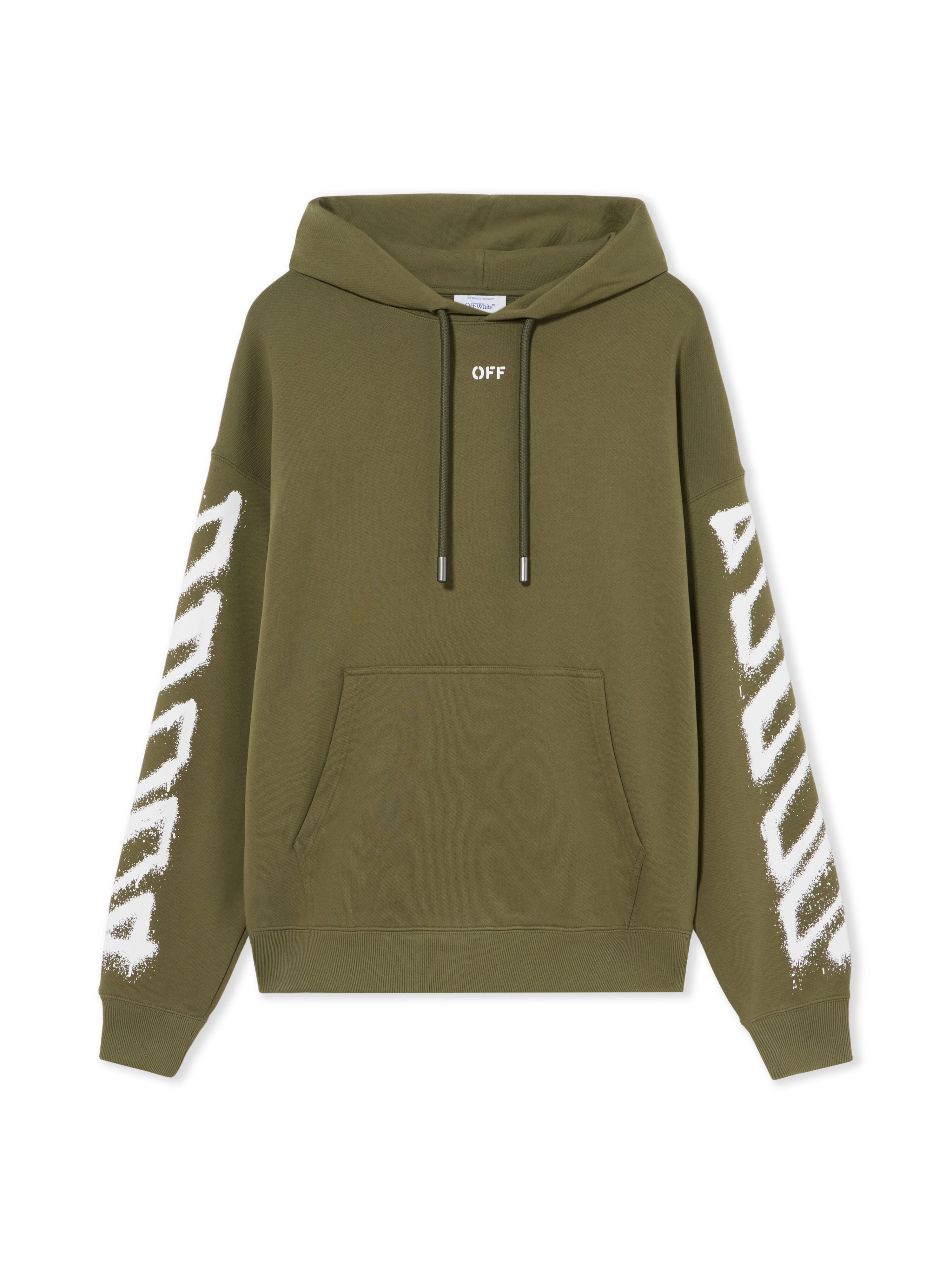 Spray Can Arrow Skate Hoodie OFF WHITE Spray Can Arrow Skate Hoodie WINTER MOSS 44MBB085F5001