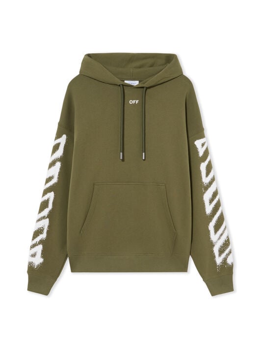 Spray Can Arrow Skate Hoodie OFF WHITE Spray Can Arrow Skate Hoodie WINTER MOSS 44MBB085F5001