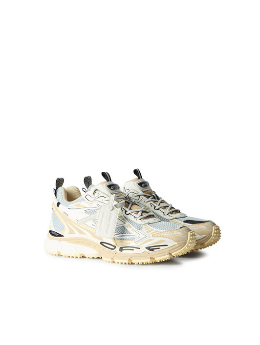 OFF WHITE Be Right Back Sneakers LIGHT GREY - CARAMEL OMIA295S26FAB001