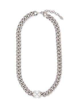 OFF WHITE Halsband Mit Pfeil SILBER OMOB15DC99MET001