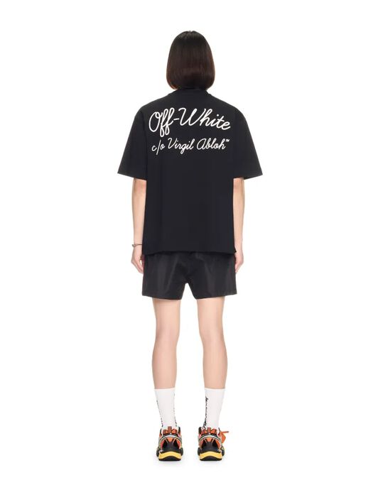 OFF WHITE Black Vibe Arrow Swim Shorts BLACK OMFD014S25FAB004