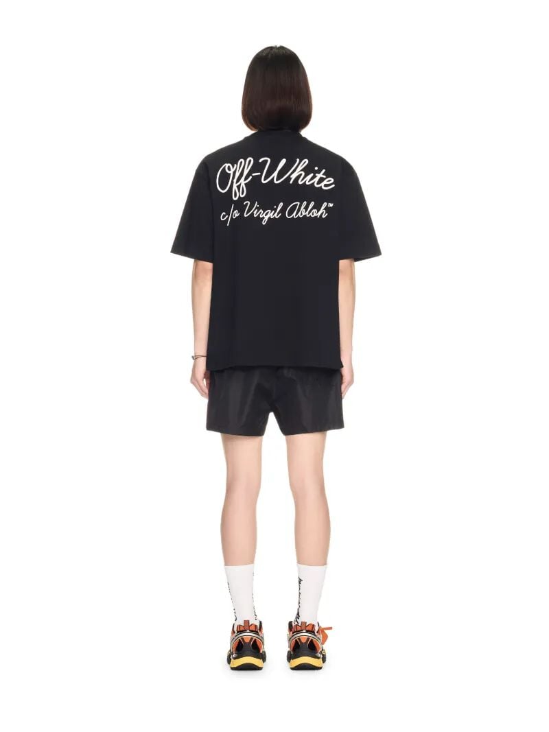 OFF WHITE Black Vibe Arrow Swim Shorts BLACK OMFD014S25FAB004