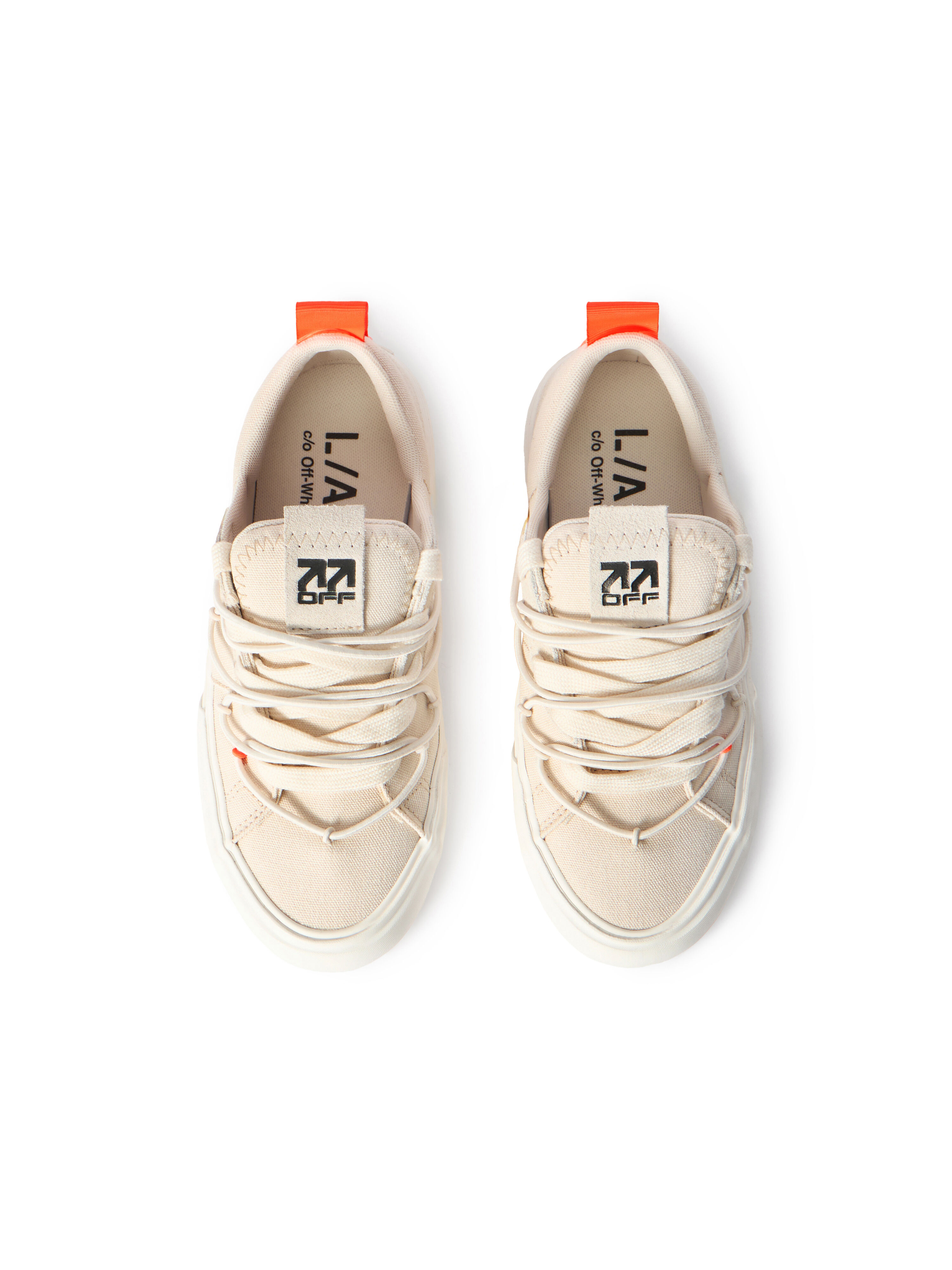 LAB L/AB Tape Vulcanized Sneakers BEIGE/OFF WHITE LABF26OF06328