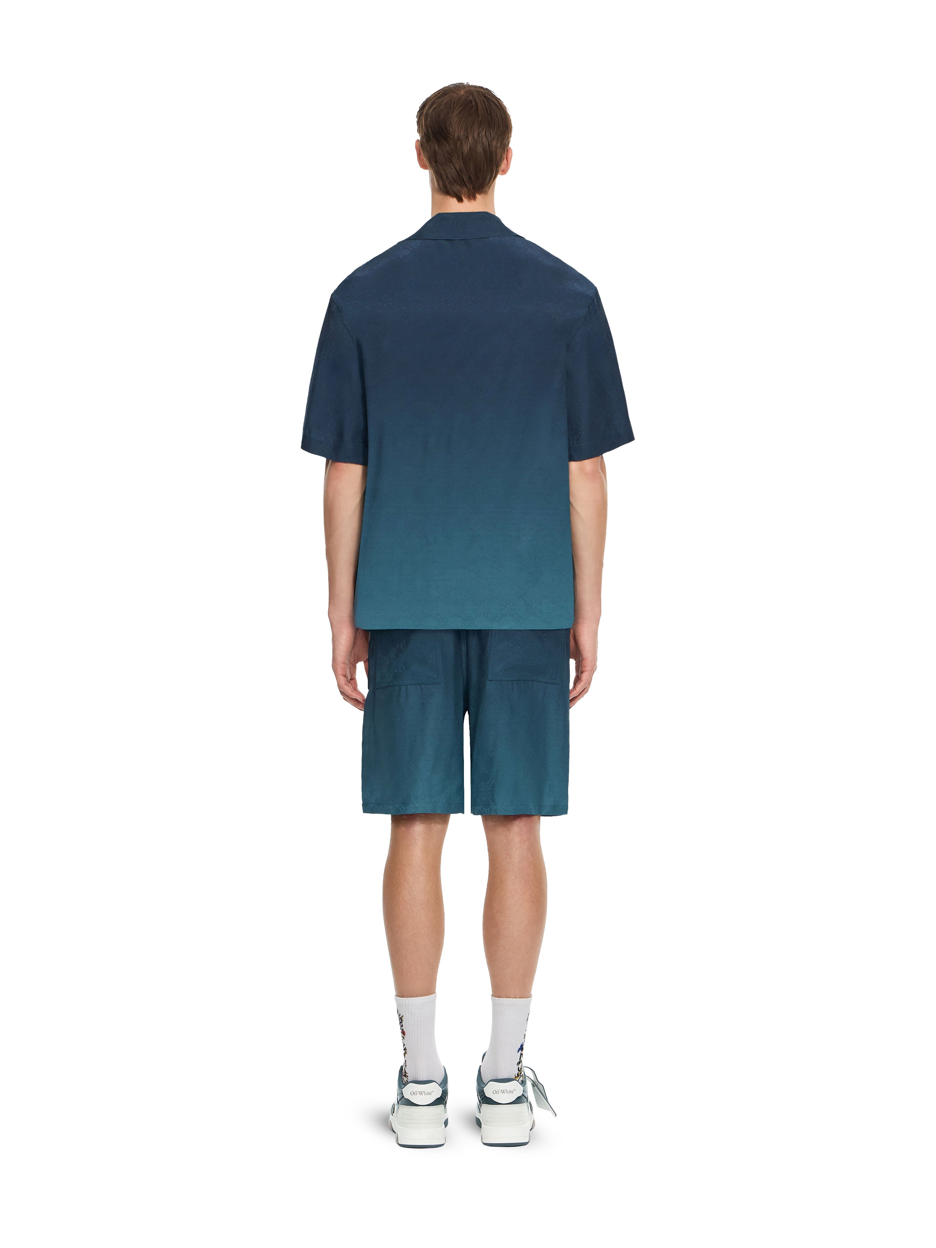 Arrow Monogram Jacquard Bowling Shirt OFF WHITE Arrow Monogram Jacquard Bowling Shirt DARK SLATE 44MGG01QF26F006