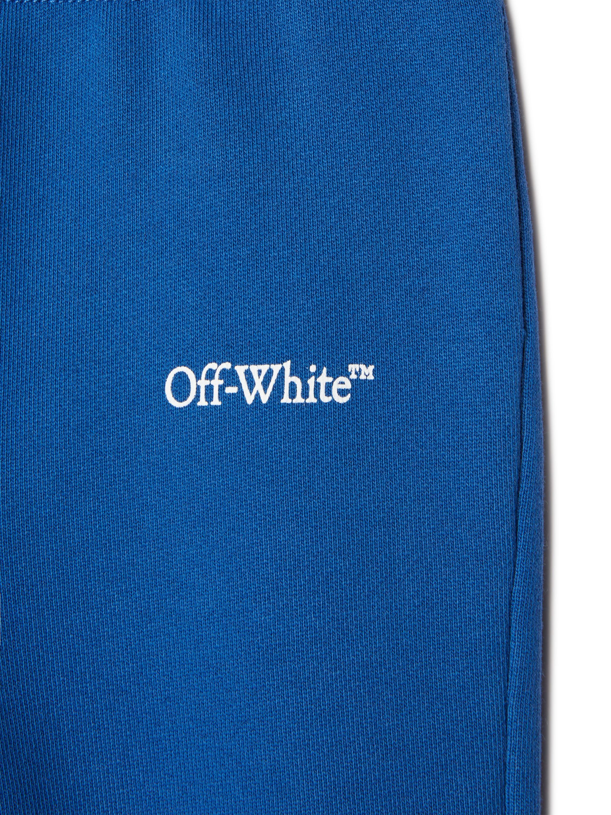 OFF WHITE Diagonal Bookish Sweatpants BLUE OBXD001S25FLE001