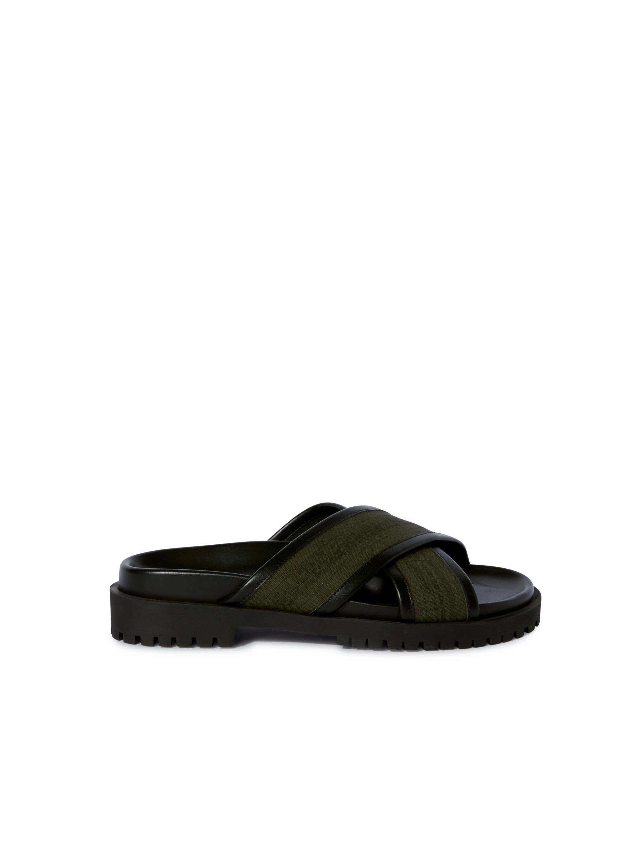 OFF WHITE Grün/Schwarz Chicago Crisscross Sandalen GRÜN OMIH002S25FAB001