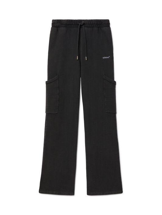 OFF WHITE Black Bookish Cargo Sweatpants BLACK OWCH025S25FLE001
