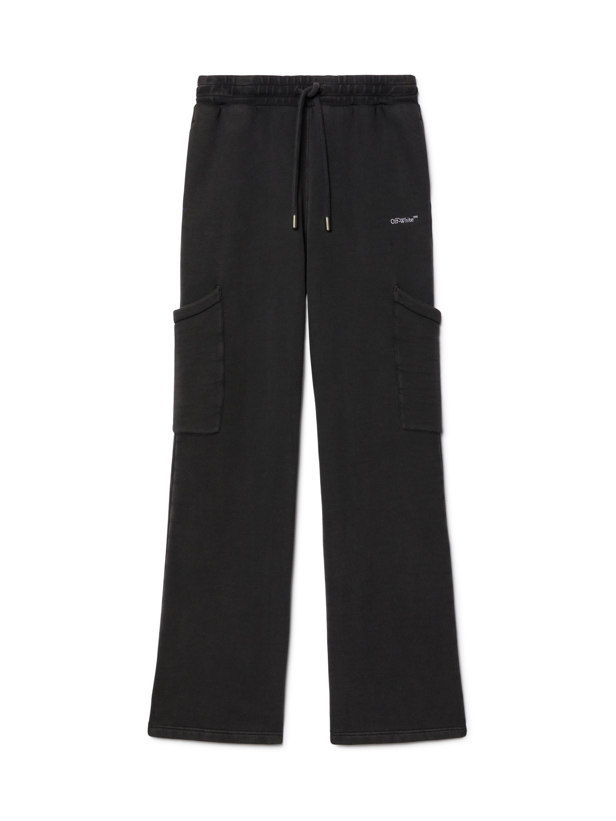 OFF WHITE Black Bookish Cargo Sweatpants BLACK OWCH025S25FLE001